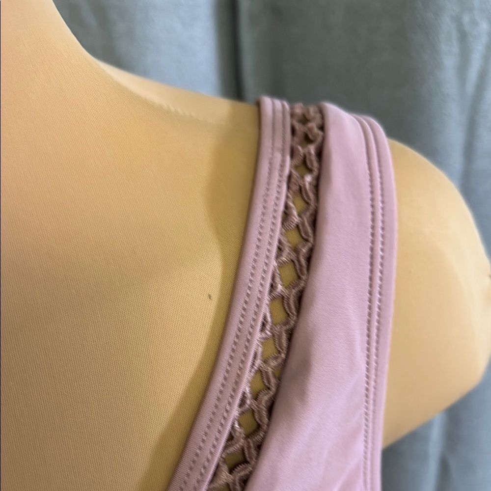 CupShe Pink One-Piece Swimsuit with Lace Details - Picture 13 of 14